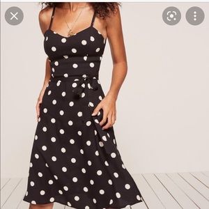Reformation Bessie Dress polka dots